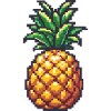 Pineapple Pixel Icon