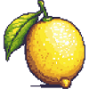 Zitrone Pixel Symbol