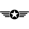 Stylish Wing Star T-Shirt Design