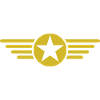 Stylish Wing Star T-Shirt Design
