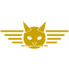 Creative Cat Wings T-Shirt Design