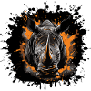 Rhinoceros Portrait