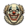 Spooky Clown Costume Halloween Design