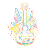 Ukulele Line Art