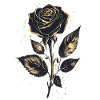 Black Golden Rose