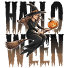 Witch with Pumpkin On Telijne
