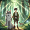 Mann mit Wolf Anime