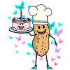 Baker Peanut Birthday Pastry Chef