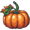 Icône de pixel de citrouille