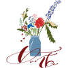 Danke mit Blumenstrauß 