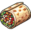 Icône pixel burrito