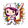 Baseball Baseballschläger Wide Receiver