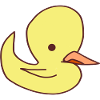 Funny little anime duck