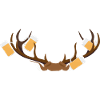 Hirschgeweih mit Bier