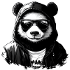 Panda Hoodie Sunglasses