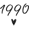 1990 Heart Birthday