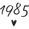 1985 coeur anniversaire