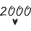 2000 Heart Birthday