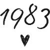 1983 coeur anniversaire