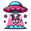 Flying Saucer Cow
