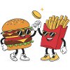 Frites, frites, restauration rapide