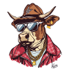 Super Cool Ranger Cowboy Bull