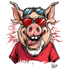 Funny Sporting Festival Pig