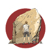 T-shirt Boulder élégant garçon Escalade