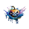 creepy pumpkin head