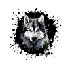 Husky Dog Portrait
