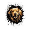 Golden Retriever Dog Portrait