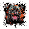 Bulldog Dog Portrait