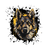German Shepherd Dog Portrait