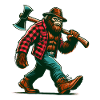 Lumberjack Forester Bigfoot
