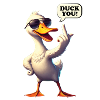 Funny Comic "DuckYou" Duck