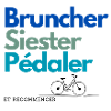 Bruncher siester pédaler vélo