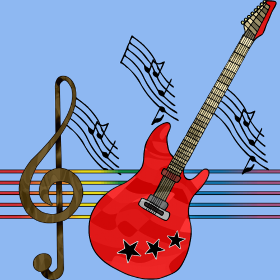 Motif Guitare Addict personnalisé sur vêtement