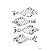 Eyecatcher Pisces Zodiac Abstract, Black