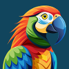 Tropical parrot