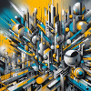 Yellow abstract