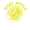 Funny Tennis Player Racket What