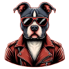 Rebel Spirit Dog - Cool Vintage Pet