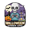 Pixel Halloween Gamer Dad