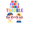 Voici les jumeaux double Trouble
