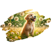 Golden Retriever puppy joy