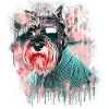 Schnauzer dog with sunglasses