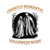Ghostly romantic halloween night