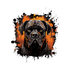 Mastiff Dog Portrait