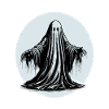 Cool graphic ghost design