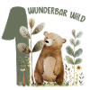 Wunderbar Wild Bärwald Illustration